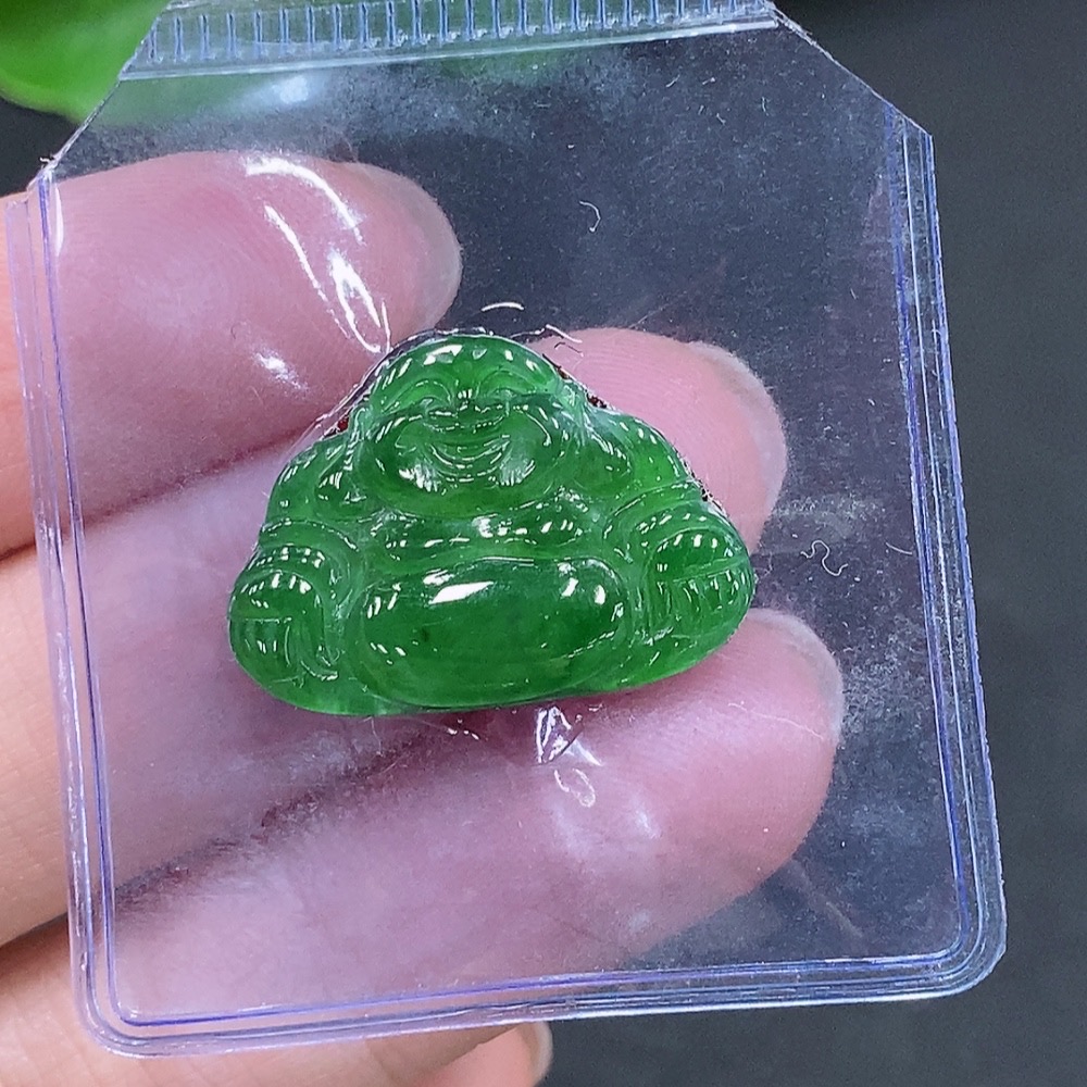 F28220319 Jadeite Buddha Inlaid Piece