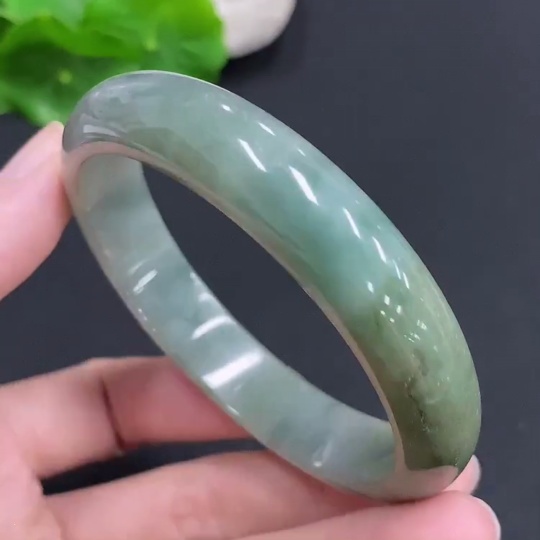 F32758229 Jadeite Round Bracelet Total Weight Approx. 53g Size 59