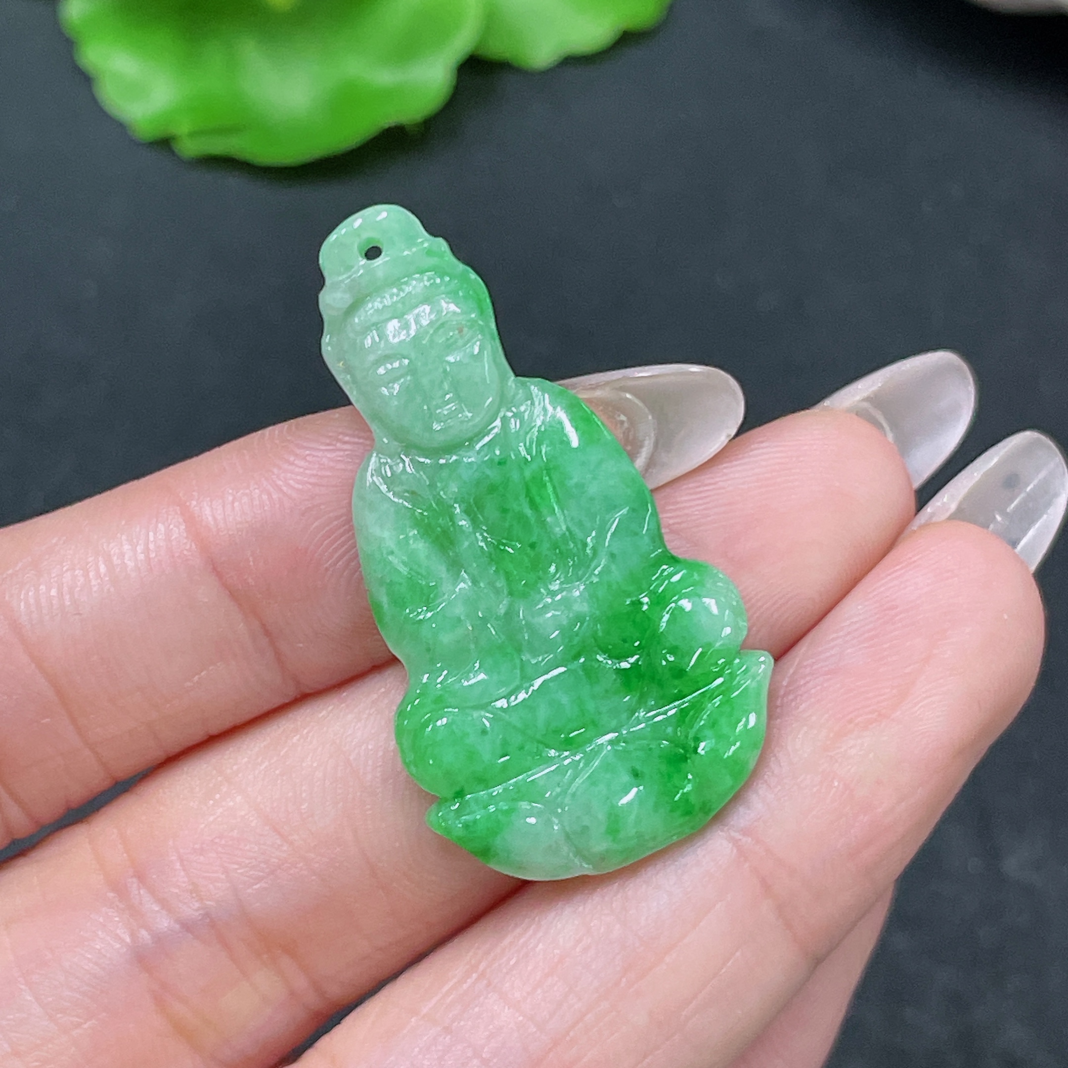 F35157812 Jadeite Pendant Guanyin Total Weight Approx. 5g