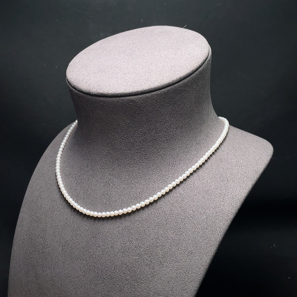 C33937075 Pearl Necklace Non-Gold Total Weight Approx.5.9g Size 3mm