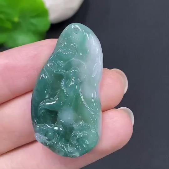 F28272530 Jadeite Enlightenment Pendant Total Weight Approx.8.5g