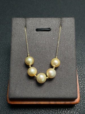 C27049646 Seawater Pearl Necklace 18k Gold Approx. 8.7mm Total Weight About 4.60g