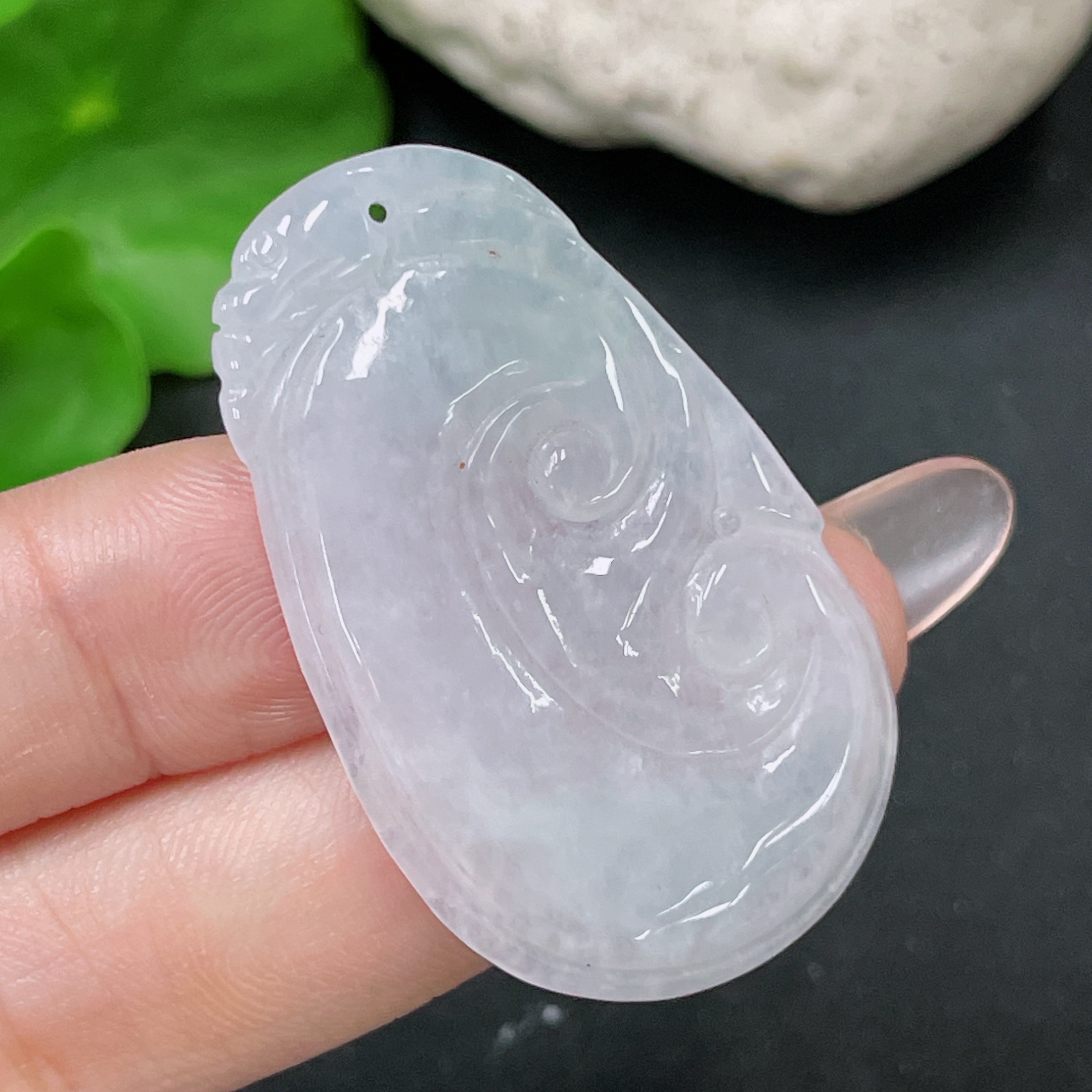 F34019996 Jadeite Pendant Ruyi Total Weight About 7.2g