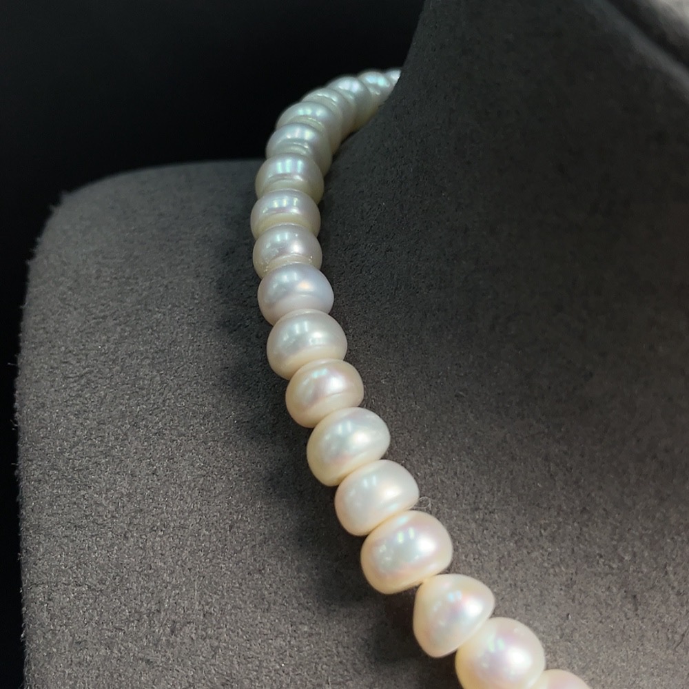 C20221781 Pearl Bead Necklace Non-Gold Setting Approx. 9.3mm Total Weight About 48.45g Non-Pearl Matching Beads
