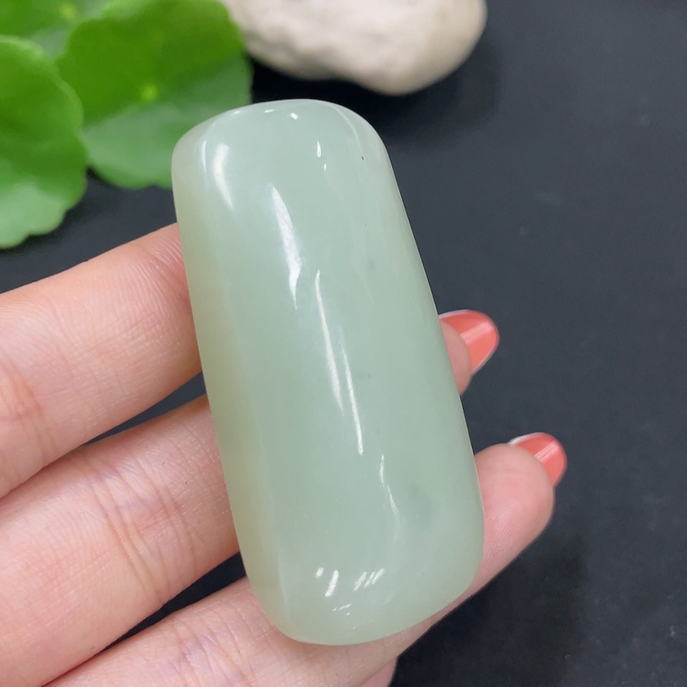 H34017319 Hetian Jade Pendant Plain Pendant Total Weight About 48.7g