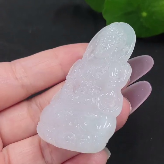 F35129752 Jadeite Tara pendant, total weight about 20 grams