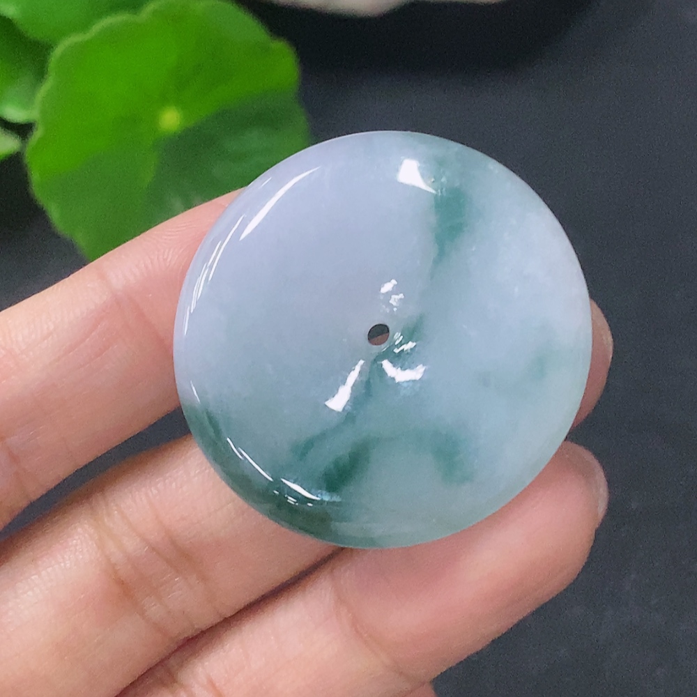 F29351210 Jadeite Pendant Safety Buckle Total Weight Approx. 14g