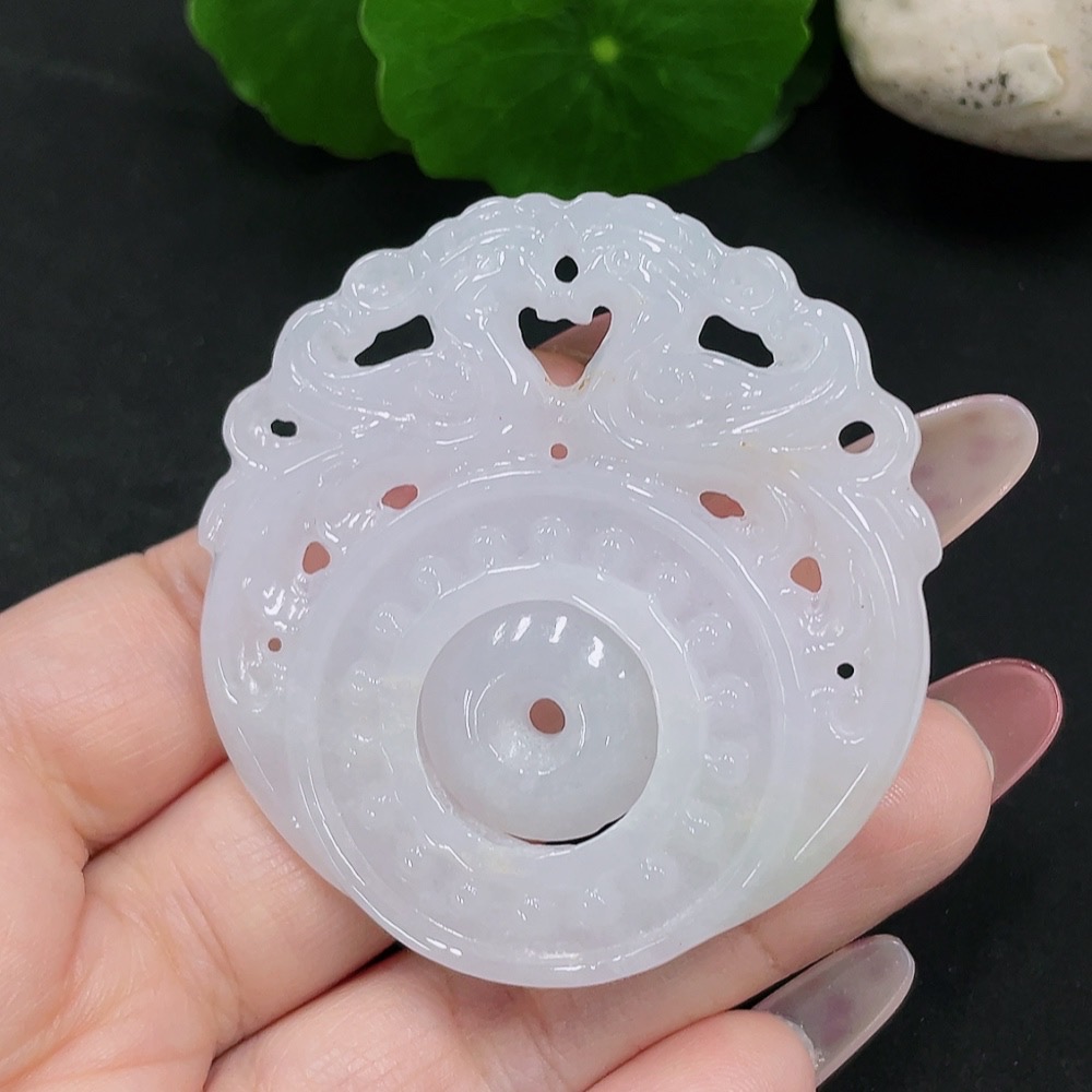 F34032424 Jadeite Antique Pendant, Total Weight Approx. 30.4g