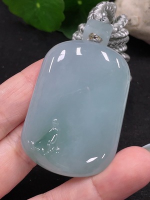 F33898317 Jadeite Enlightenment Pendant Total Weight Approx. 46.7g (Including Rope Weight)