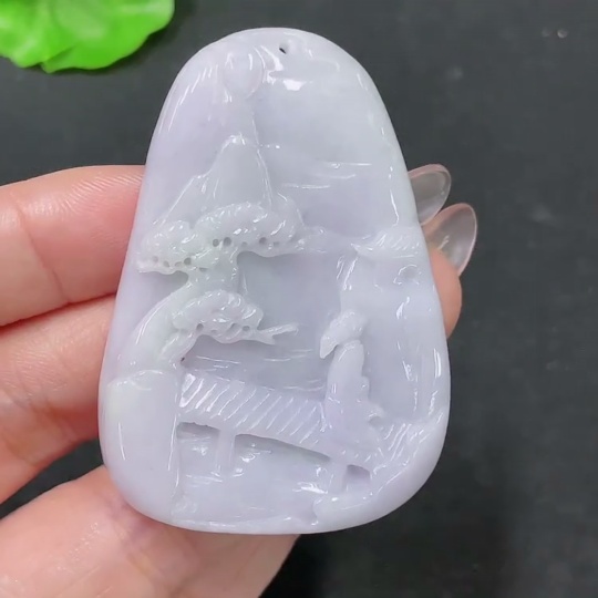F34064107 Jadeite Pendant Landscape Total weight approx. 31.92g