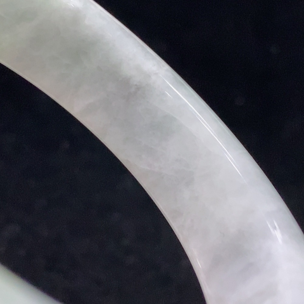 F35135773 Jadeite Round Bangle Size 56.6 Total Weight Approx.76.23g