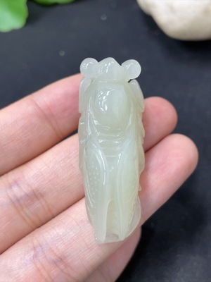 H42956947 和田玉挂件  一鸣惊人   货品总重约18.3g