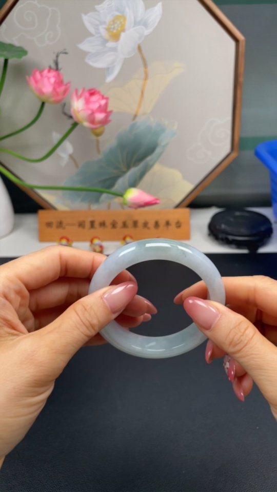 F30457175 Jadeite Round Bracelet Total Weight Approx. 60.3g Size 56