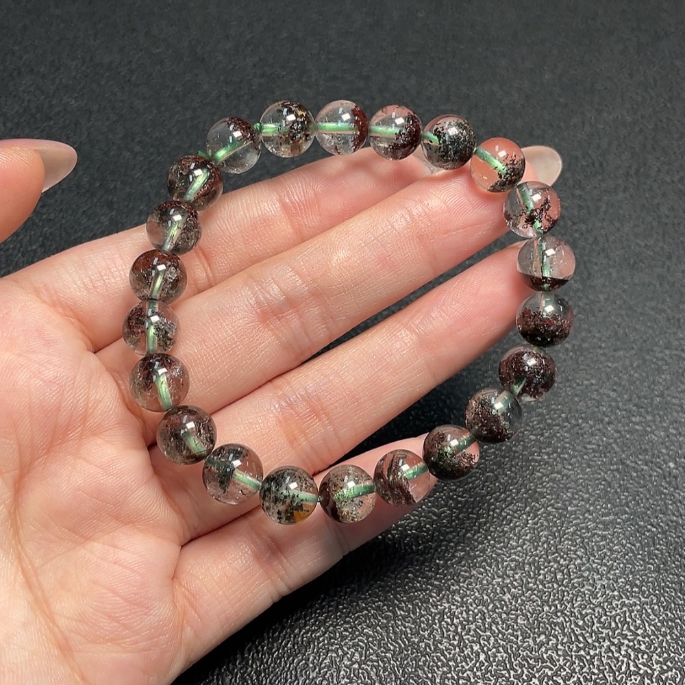 C34952045 Crystal Bracelet, Color Origin Undetermined, Total Weight Approx. 19.69g, Size About 8.6mm (Color)