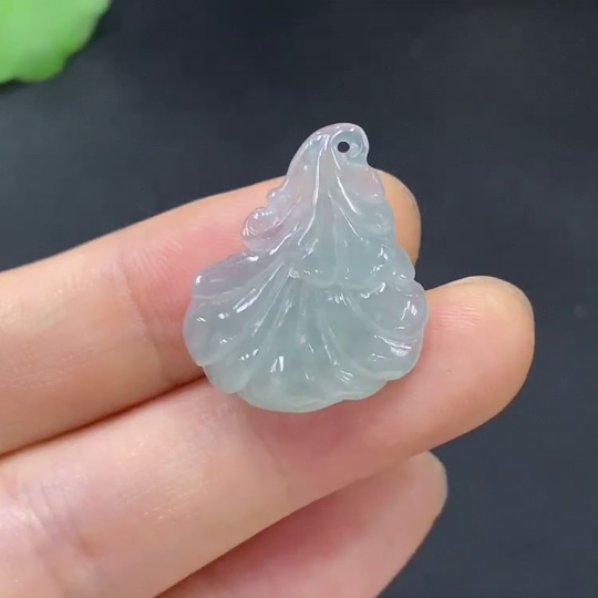 F27089385 Jadeite Cabbage Pendant Total Weight Approx. 3.15g