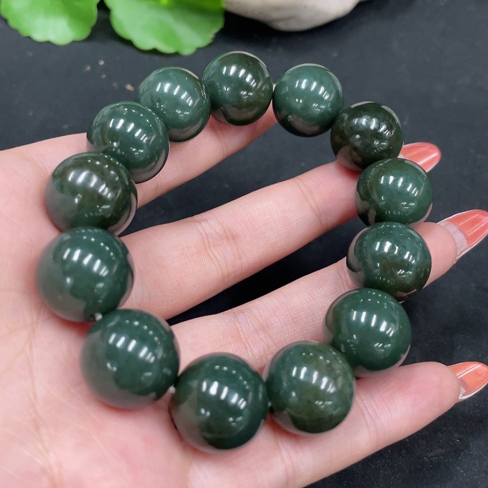 H35112809 Hetian Jade Bracelet, Approx. 16mm, Total Weight Approx. 83.5g