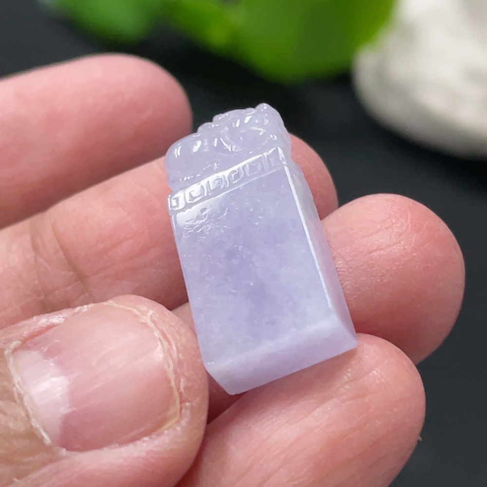 F31669830 Jadeite Pi Xiu Seal, Total Weight Approx. 4g
