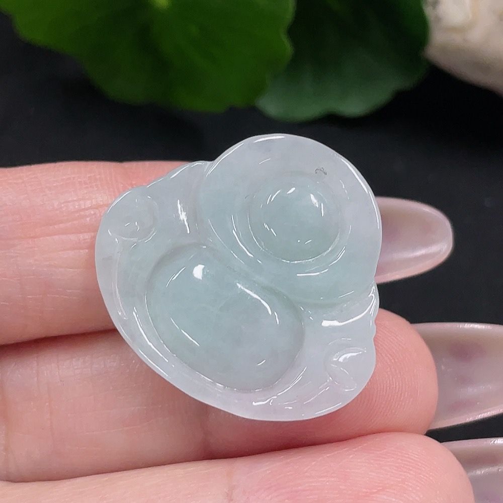 F34068815 Jadeite Buddha Pendant, Total Weight Approx. 5.8g
