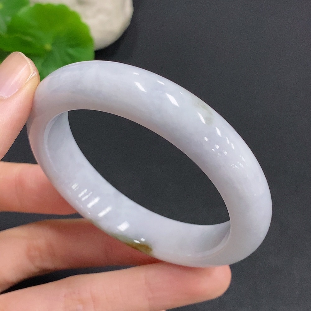 F32808220 Jadeite Round Bangle Total Weight Approx. 56g Size 53