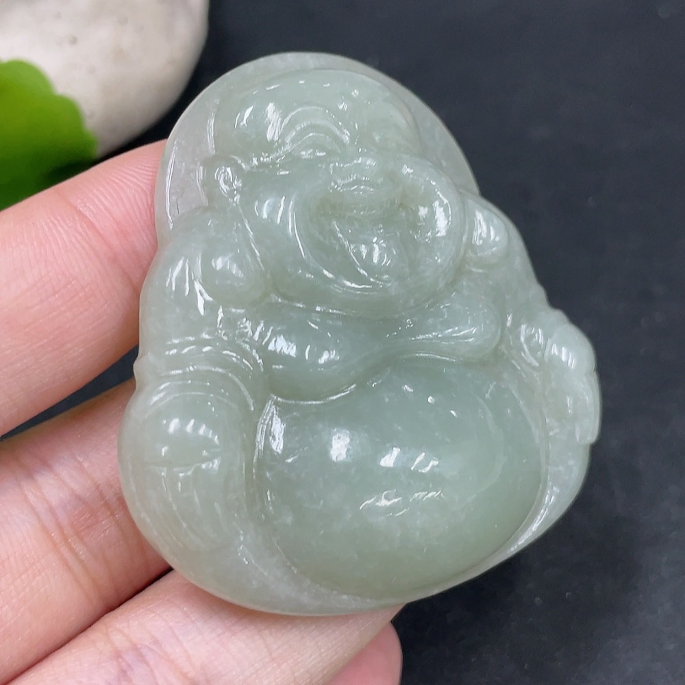 H31664331 Hetian Jade Pendant Buddha Total Weight Approx. 38.6g