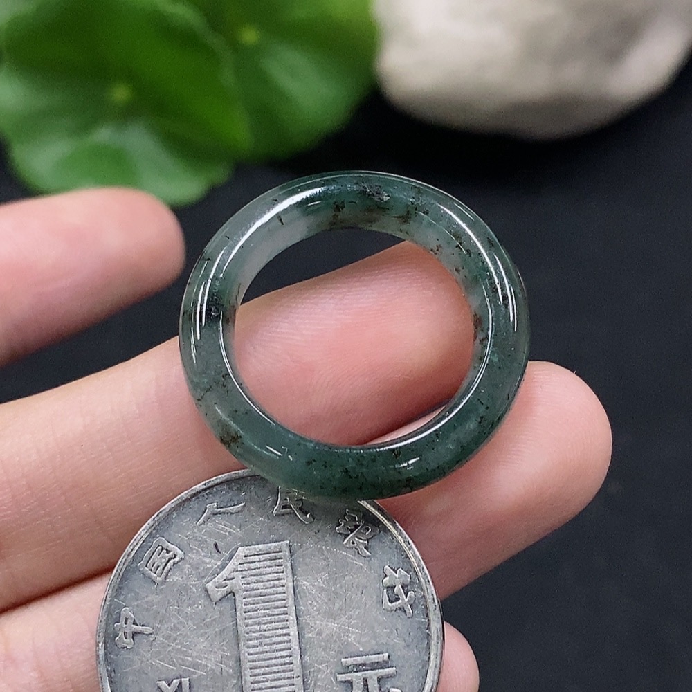 F34056702 Jadeite Ring Size 16 Total Weight Approx. 3.93g