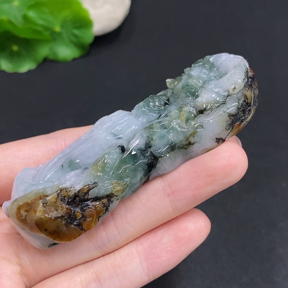 F35078896 Jadeite Dragon-Guanyu Pendant