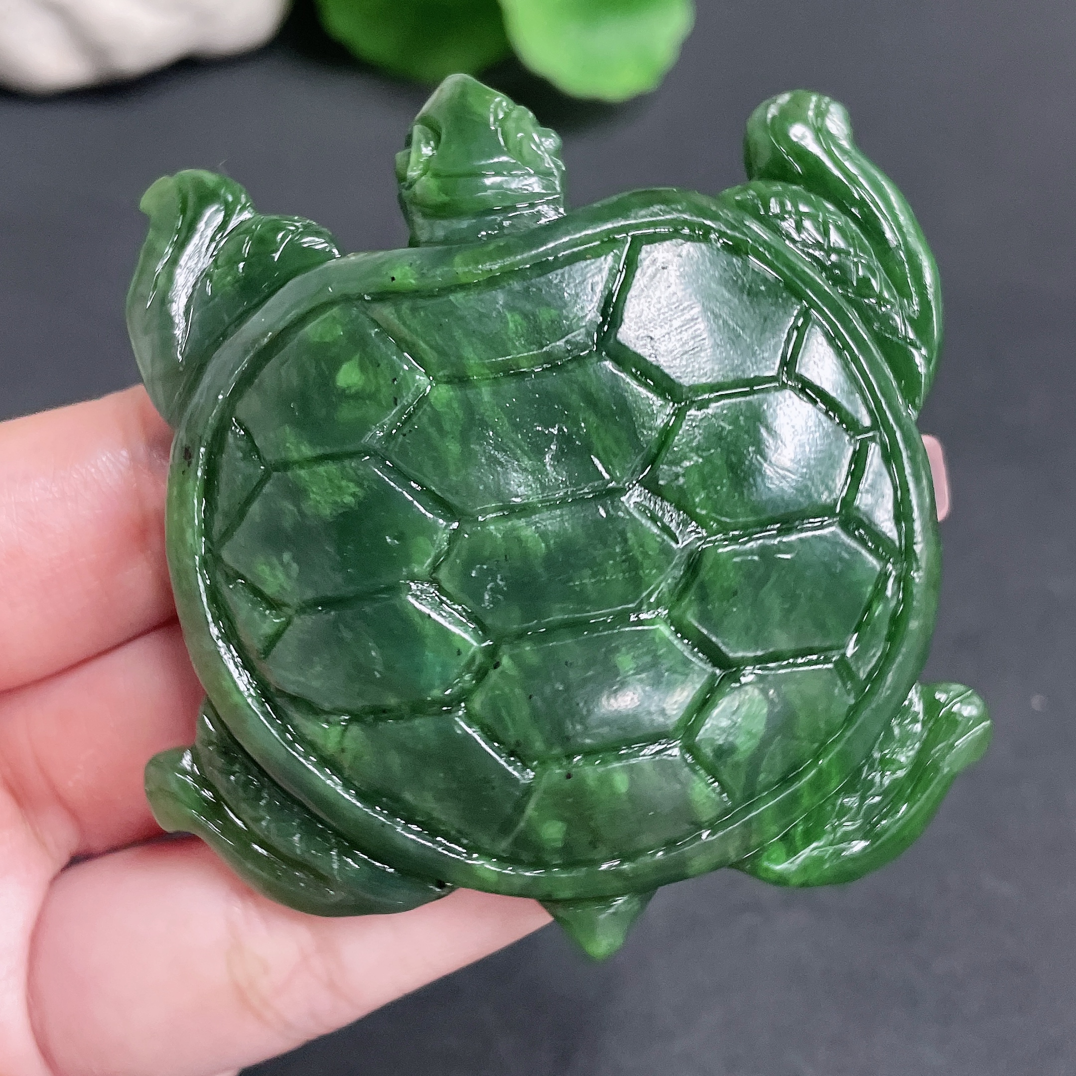 H17914473 Hetian Jade Pendant Turtle Total Weight Approx.82.78g