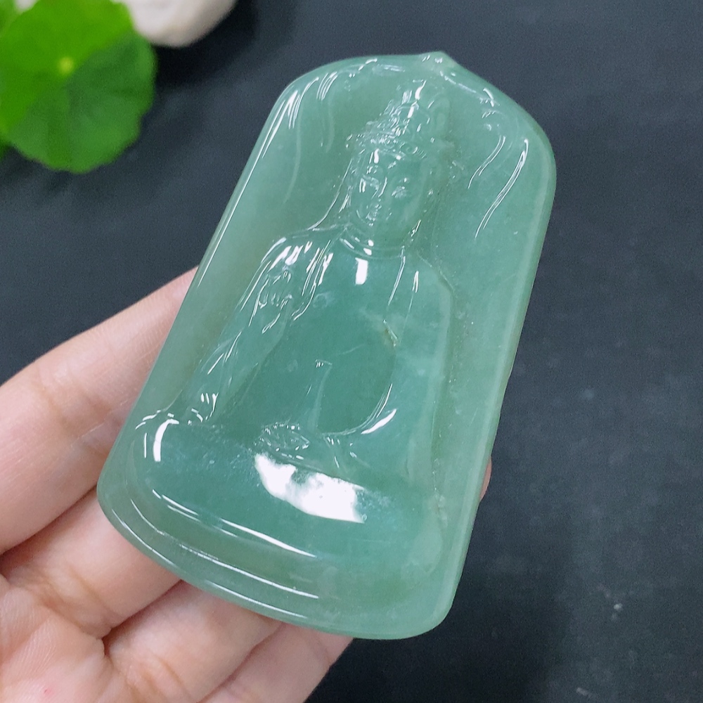 F31595146 Jadeite Pendant Guanyin Total Weight Approx. 42.59g