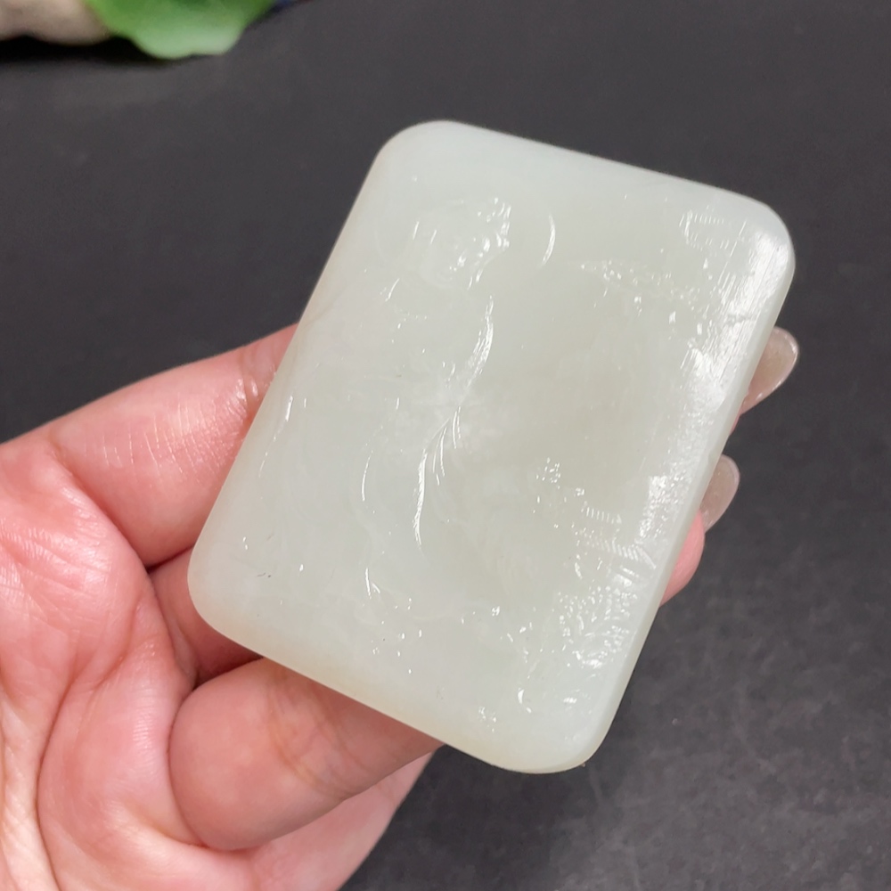 H29423082 Hetian Jade Pendant Guanyin Total Weight Approx. 52.2g