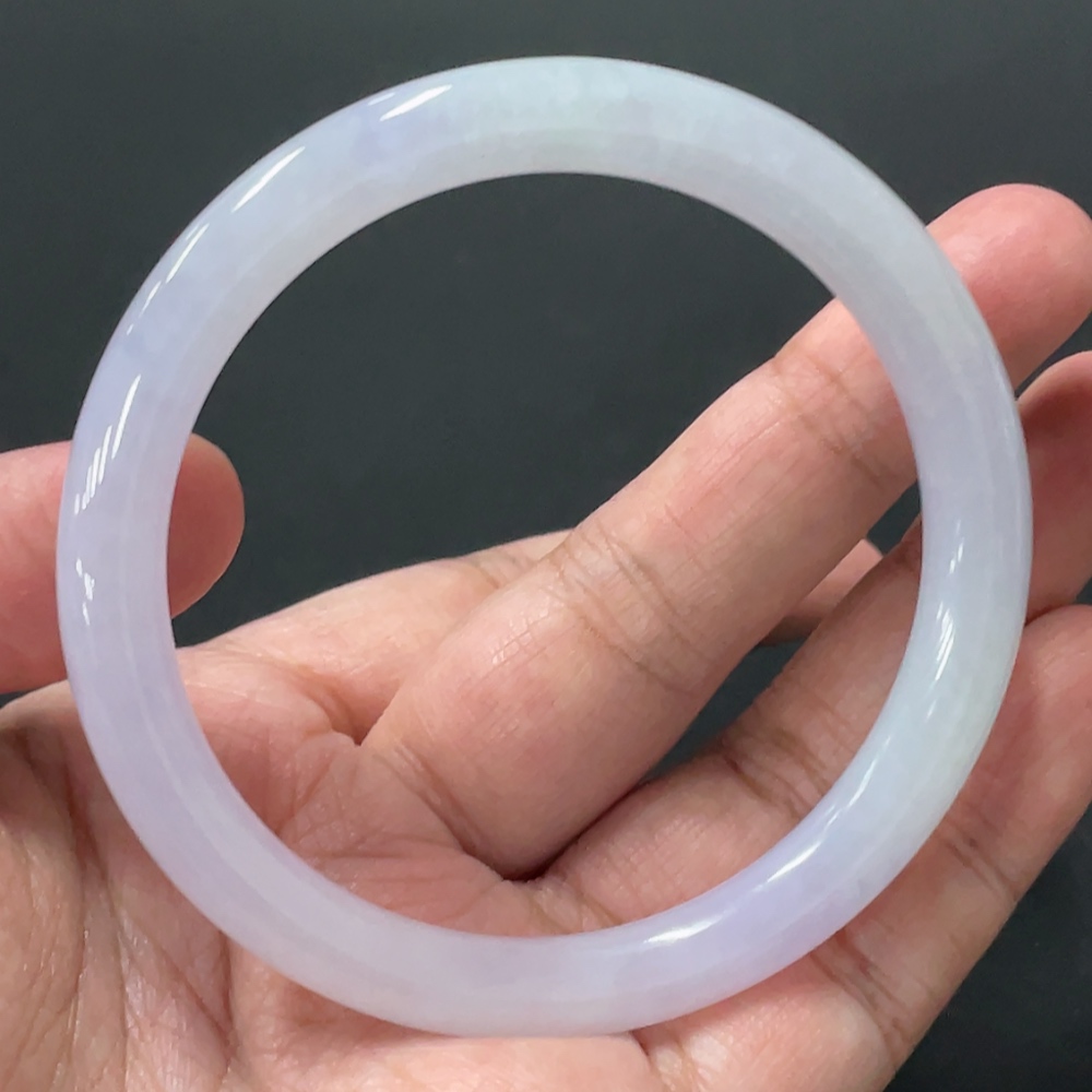 F32822048 Jadeite Round Bangle, Total Weight Approx. 30.5g, Size 56