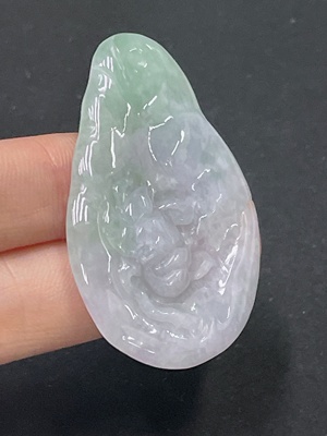 F32697292 JadeiteLotus Pendant, Total Weight Approx. 11.66g