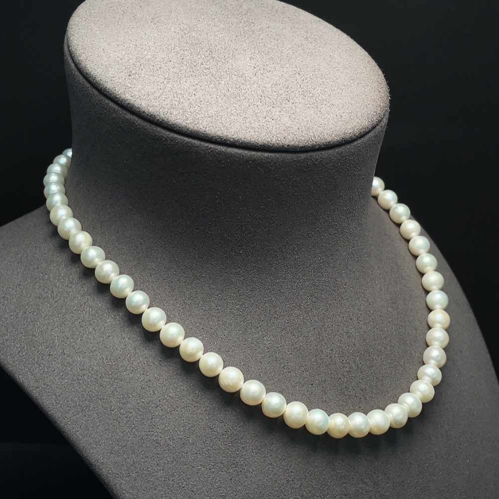 C35095984 Pearl Necklace Non-Gold Total Weight Approx. 30.40g Size About 7.6mm
