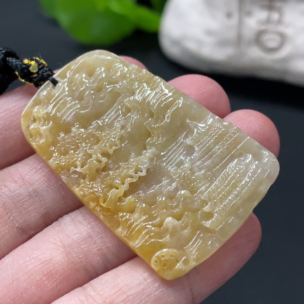 F32769781 JadeiteLandscape Pendant