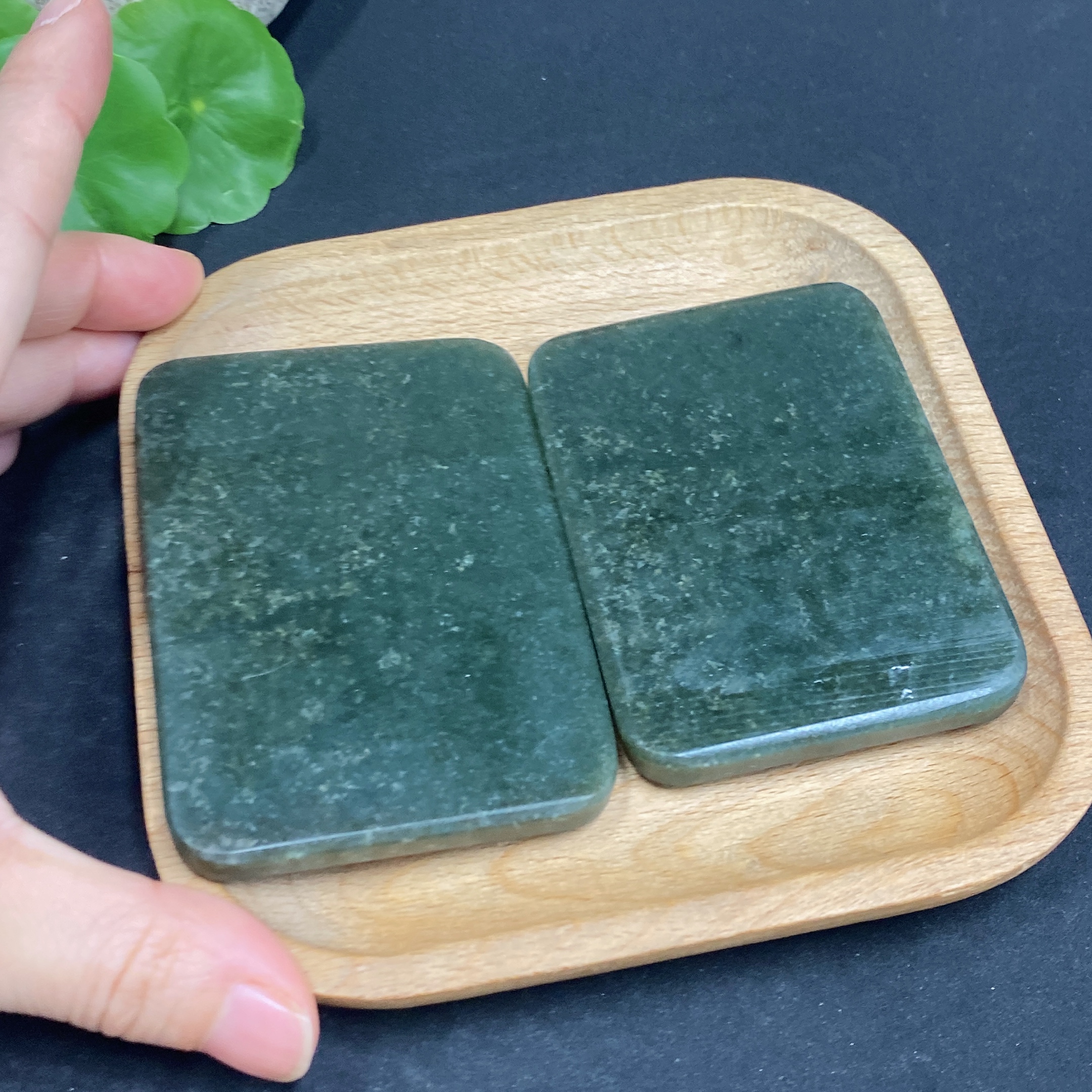 H32813143 Hetian Jade Handheld Piece - Peace, Total Weight Approx. 225.2g