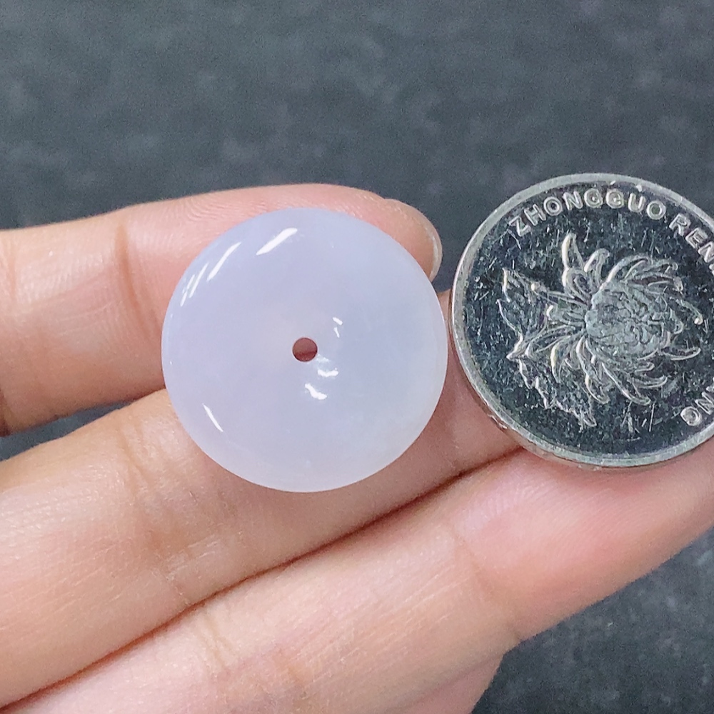 F32792268 Jadeite Pendant Peace Buckle Total Weight Approx. 3.6g