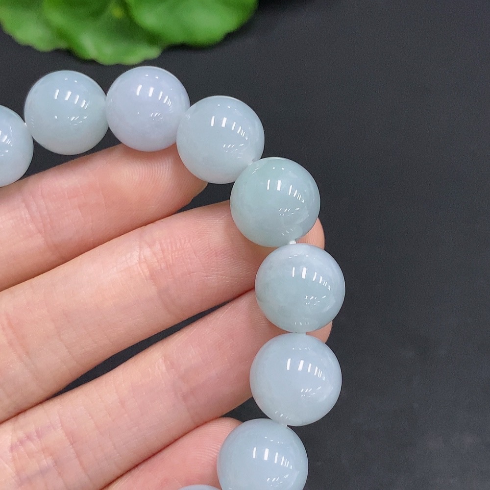 F31686817 JadeiteBead Bracelet, Total Weight Approx. 49.6g, Bead Size 12mm