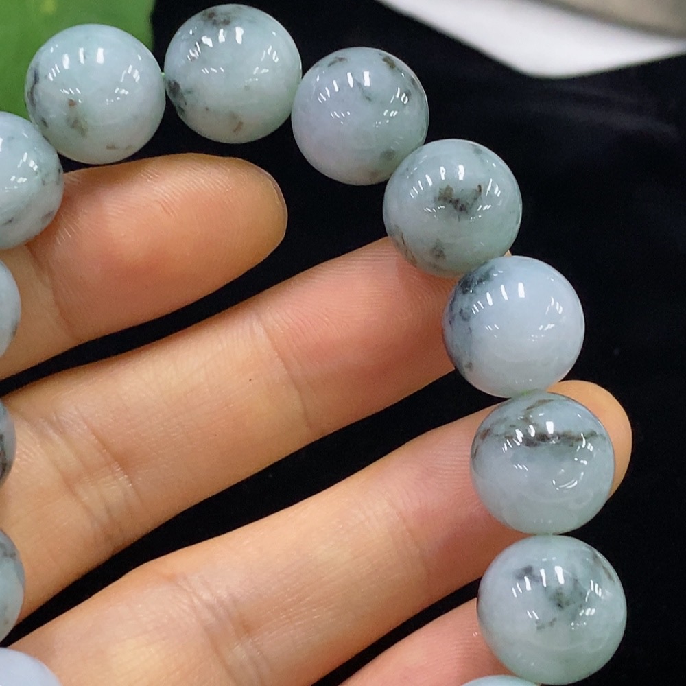 F34974622 Jadeite Bracelet 13.2mm Approx. Total Weight 54.89g Containing Other Mineral Components