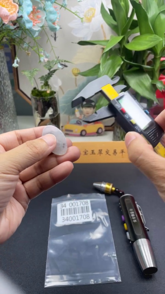 F34001708 Jadeite Plain Pendant Mounting, Total Weight Approx. 6.9g