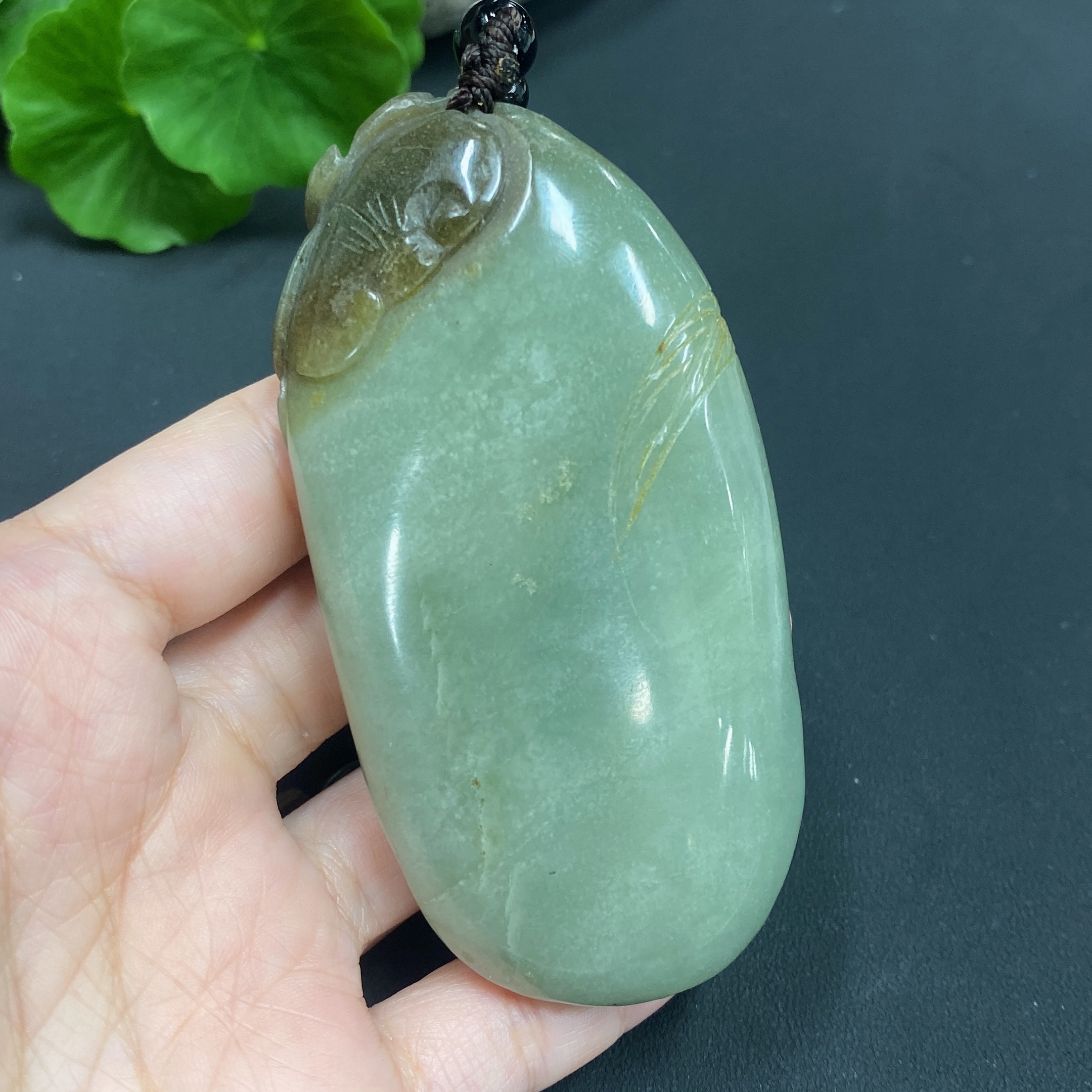 H16768034 Hetian Jade Hand-Held Ornament - The God of Longevity