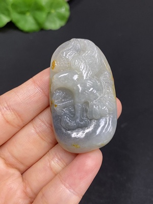 H31693180 Hetian Jade Pendant - Great Achievements Ahead - Total weight approx. 30.4g - Undetermined skin color origin