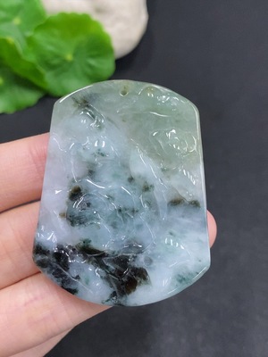 F34968738 Jadeite Flourishing Prosperity Pendant