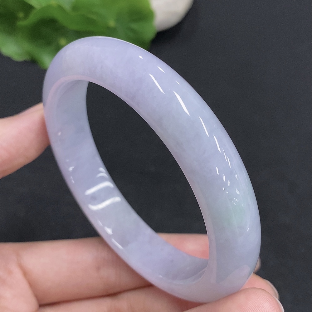 F33830544 Jadeite Round Bangle Total Weight Approx. 57.5g Size 58