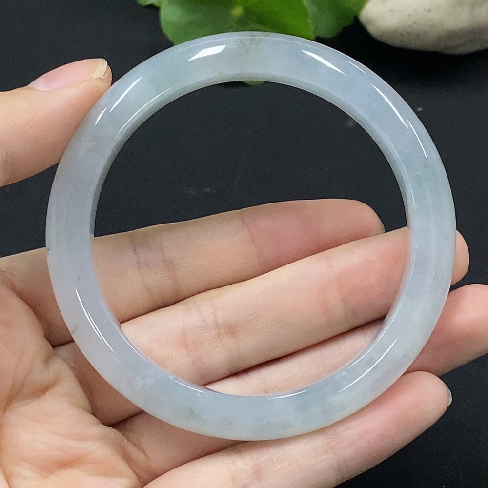 F35091743 Jadeite Round Bangle Size 55 Total Weight Approx. 43.83g