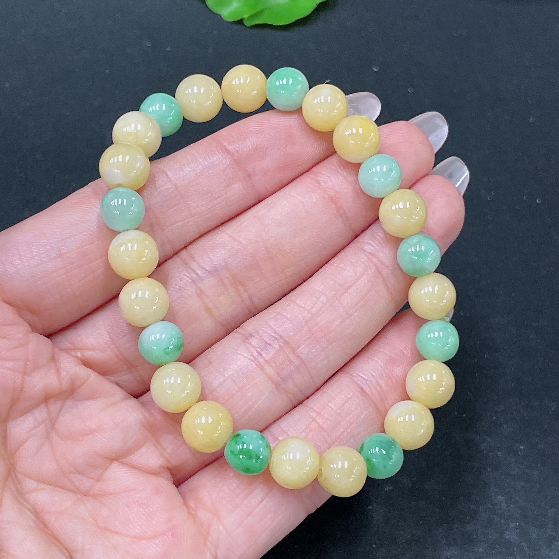 F35138884 Jadeite Bracelet Total Weight Approx. 20.26g Size About 8mm