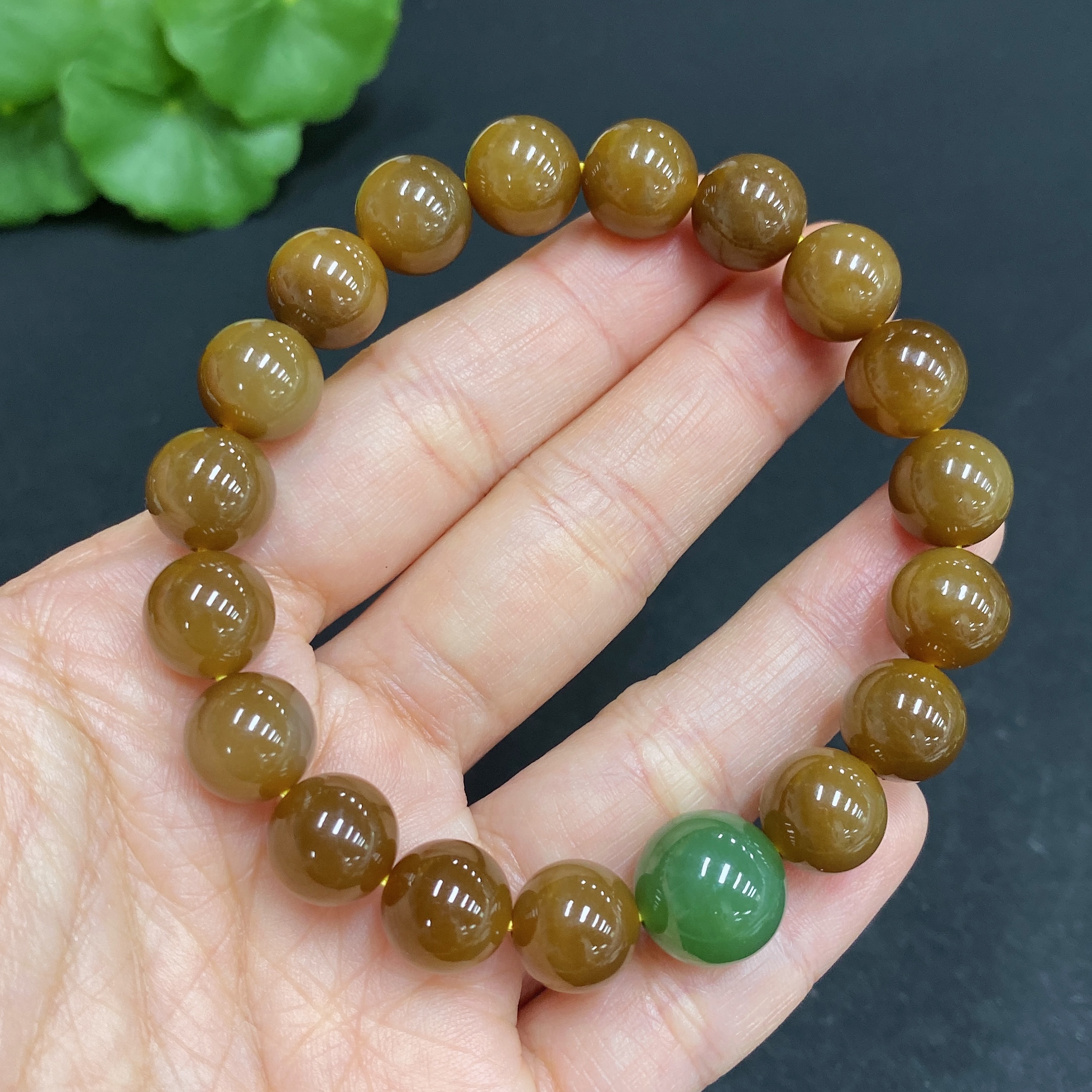 H29328062 Hetian Jade Bracelet, Approx. 9.8mm, Total Weight Approx. 30.2g
