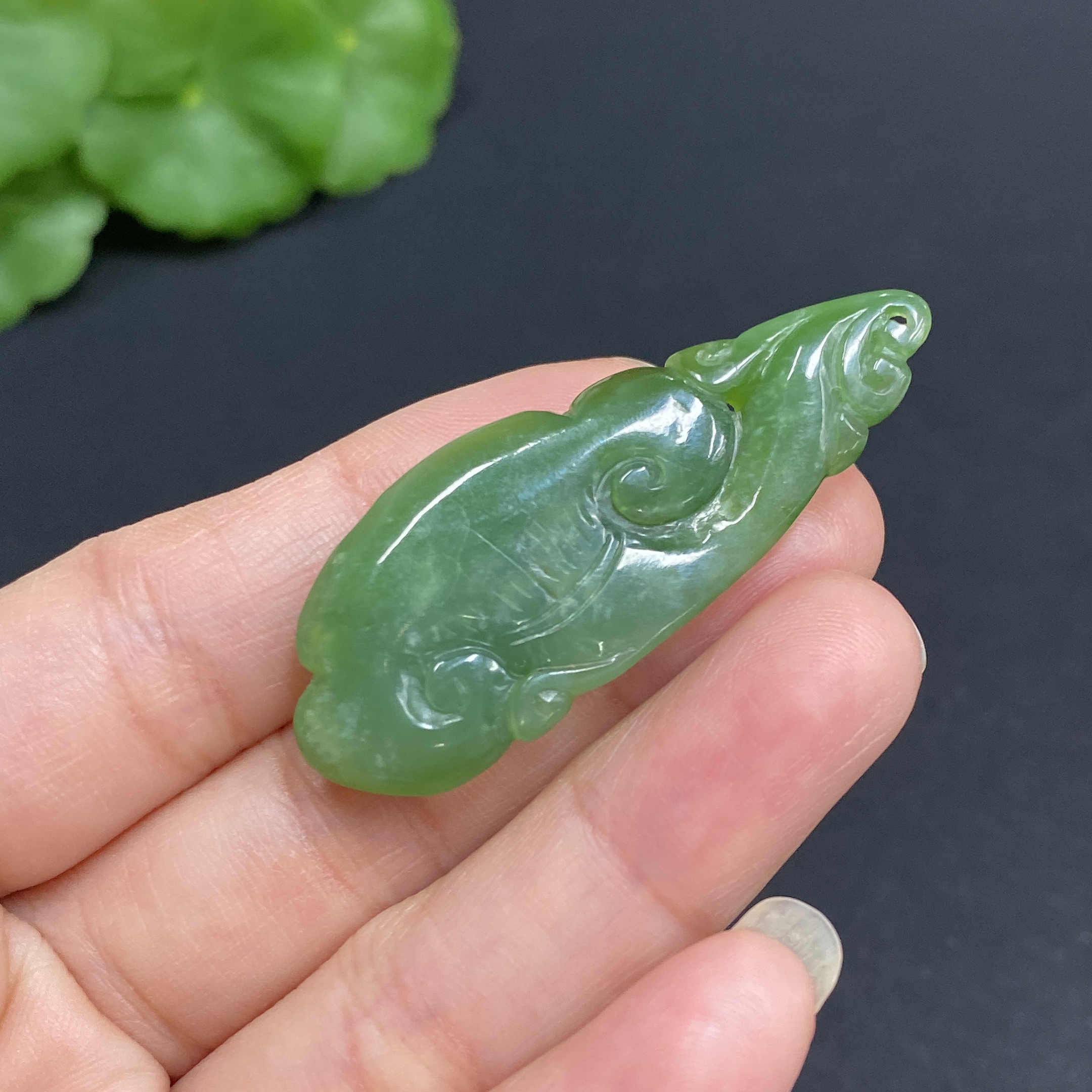H34036516 Hetian Jade Pendant  Ruyi  Total Weight: Approx. 7.5g