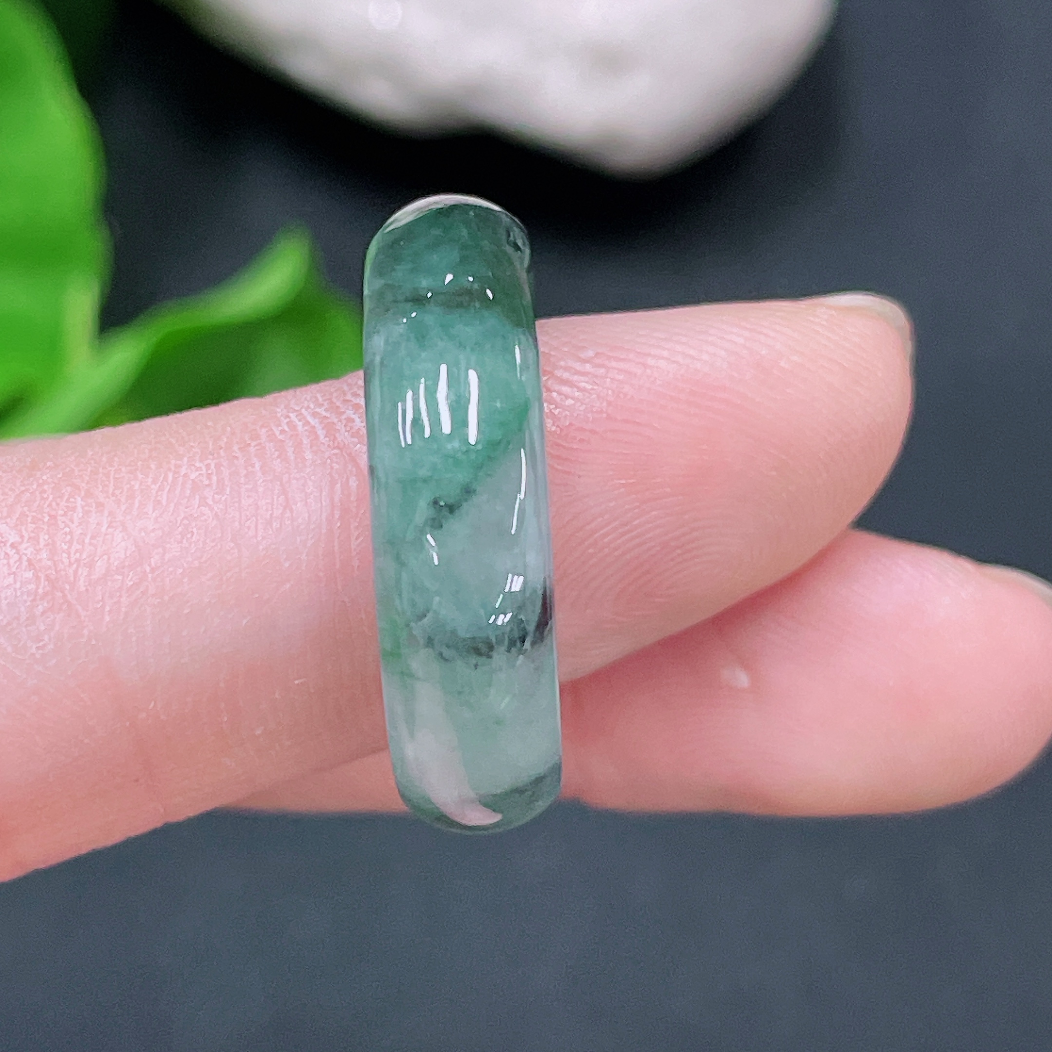 F33919961 Jadeite Ring Total Weight Approx. 3.5g With Other Mineral Components Size 17