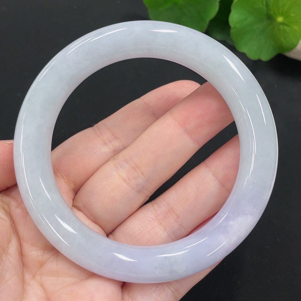 F27139290 Jadeite Round Bangle Size 55.7 Total Weight Approx. 62.8g