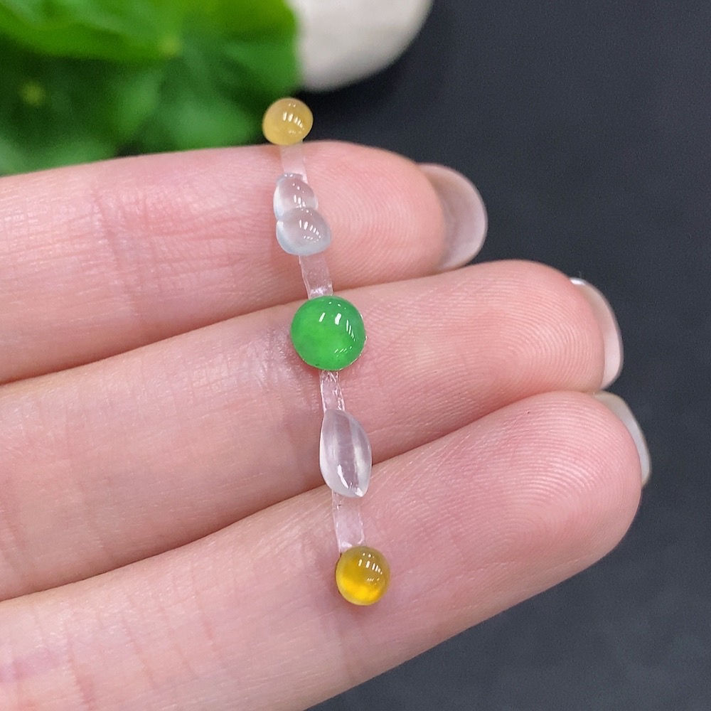 F34059881 Jadeite Cabochon + Mountings Sell as a Lot Yellow Color Origin Undetermined