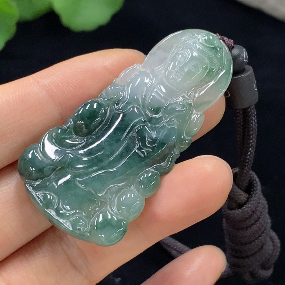 F30501727 JadeitePendant Avalokiteshvara Total Weight Approx.14.28g